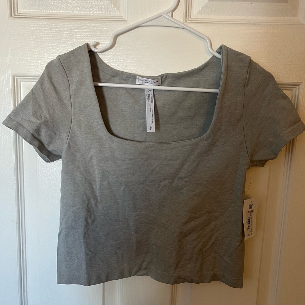 Altar'd State Gray Crop Top